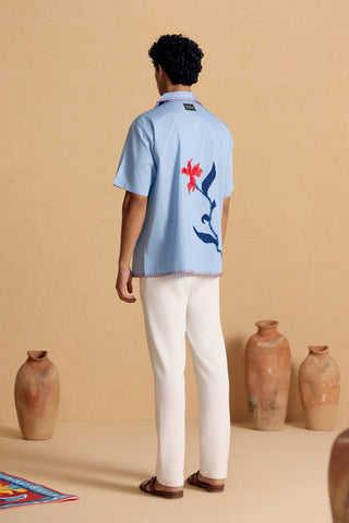 Powder Checkered Floret Burst Shirt