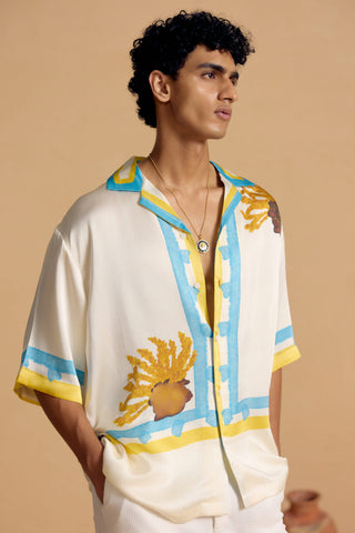 Ivory Botanica Oversized Shirt