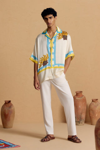 Ivory Botanica Oversized Shirt