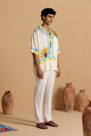Ivory Botanica Oversized Shirt