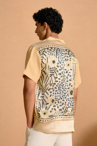 Bone Resort Shirt with Zuri Backprint