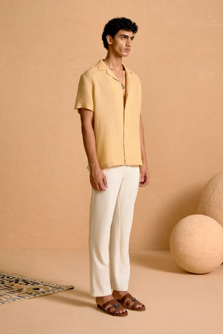 Bone Resort Shirt with Zuri Backprint