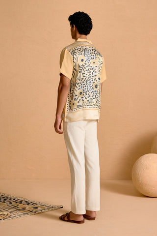 Bone Resort Shirt with Zuri Backprint