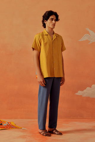 Ochre Resort Shirt with Younail Backprint