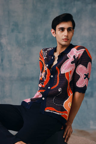 Springlie Jacquard Knit Shirt