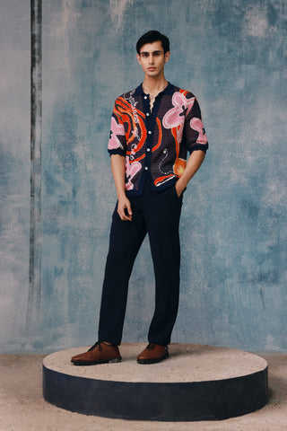 Springlie Jacquard Knit Shirt