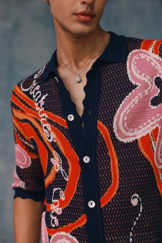 Springlie Jacquard Knit Shirt