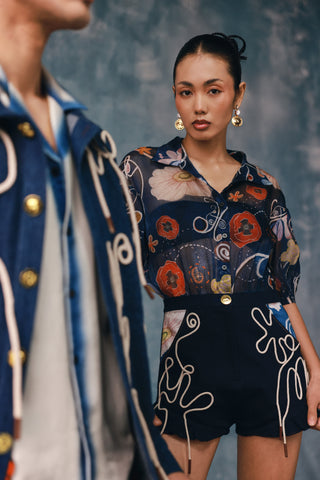 Springlie & Denim Cord Romper