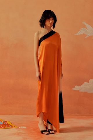 Soleil Ombre Asymmetrical Kaftan