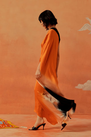Soleil Ombre Asymmetrical Kaftan