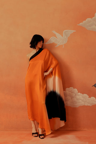 Soleil Ombre Asymmetrical Kaftan