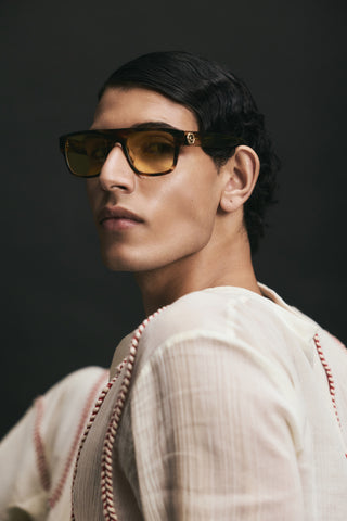 Kanzi Walnut Marble Sunglasses