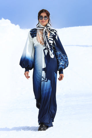 Azure Juno Bloom Gown