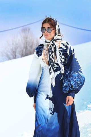 Azure Juno Bloom Gown