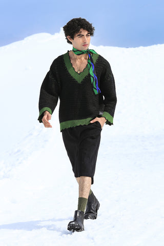 Noir Iris Knitted Jumper