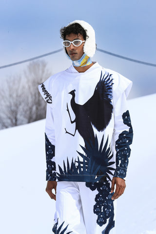 Blanco Juno Poncho with Trousers & Shirt