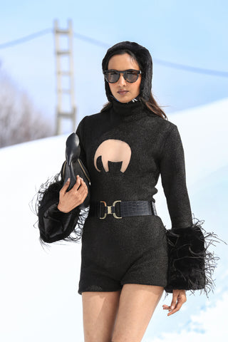 Midnight Metallic Saf Playsuit