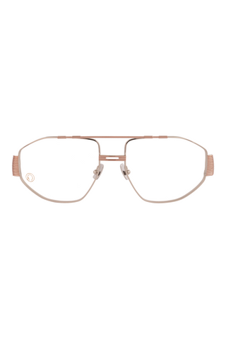 Shivan & Narresh Cecil Chrome Eyeglasses; Chrome frame; Chrome eyeglasses; Eyewear; Eyeglasses; Men's Eyeglasses; Women Eyeglasses; Chrome & Gold