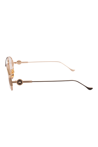 Shivan & Narresh Cecil Gold Eyeglasses; Gold frame; Gold eyeglasses; Eyewear; Eyeglasses; Men's Eyeglasses; Women Eyeglasses