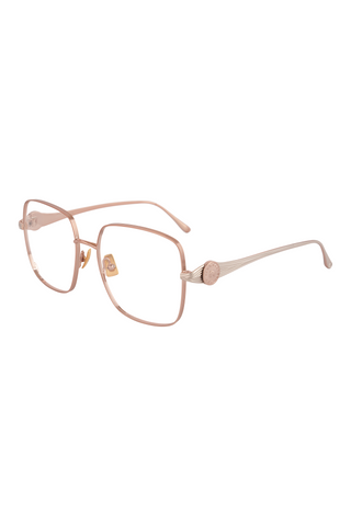 Shivan & Narresh Zoe Rose Gold Eyeglasses; Rose Gold frame; Rose Gold eyeglasses; Eyewear; Eyeglasses; Men's Eyeglasses; Women Eyeglasses; Chrome & Rose Gold