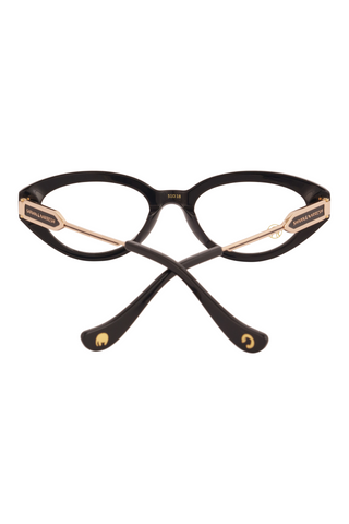 Shivan & Narresh Lola Black Eyeglasses; Black color; Cat eye; Men's eyeglasses; Women eyeglasses;  Eyewears; Optical lens