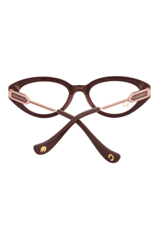 Shivan & Narresh Lola Burgundy Eyeglasses; Burgundy color; Lightwine lens; Cat eye; Men's eyeglasses; Women eyeglasses; 