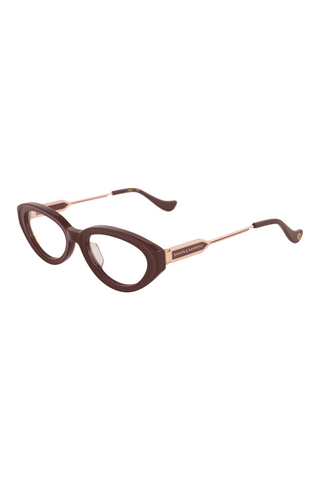 Shivan & Narresh Lola Burgundy Eyeglasses; Burgundy color; Lightwine lens; Cat eye; Men's eyeglasses; Women eyeglasses; 