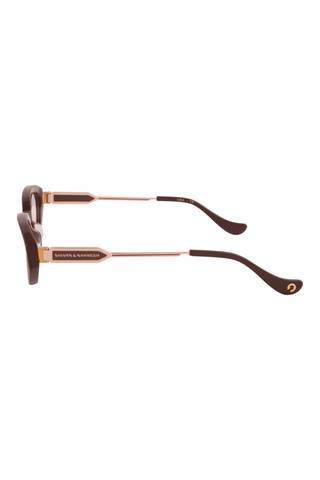 Shivan & Narresh Lola Burgundy Eyeglasses; Burgundy color; Lightwine lens; Cat eye; Men's eyeglasses; Women eyeglasses; 