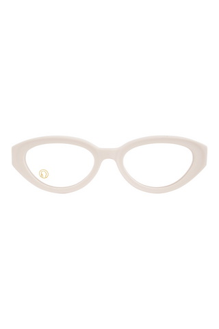Shivan & Narresh Lola Soft Pearl Eyeglasses; White color; Cat eye; Men's eyeglasses; Women eyeglasses;  Eyewears