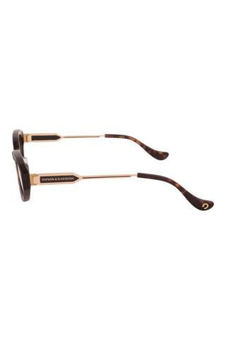 Shivan & Narresh Lola Tortoise Shell Eyeglasses; Tortoise shell frame; Brown eyeglasses; Eyewear; Eyeglasses; Men's Eyeglasses; Women Eyeglasses; Black & Brown