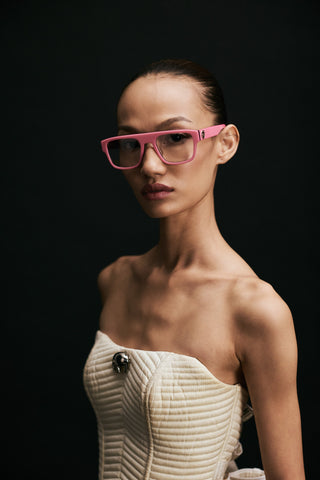 Shivan & Narresh Kanzi Flamingo Pink Eyeglasses; Pink color; Men's eyeglasses; Women eyeglasses;  Eyewears; Optical lens
