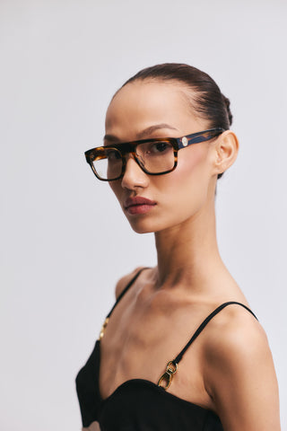 Shivan & Narresh Kanzi Walnut Marble Eyeglasses; Black color; Men's eyeglasses; Women eyeglasses;  Eyewears; Optical lens; Black & Brown