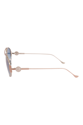 Shivan & Narresh Cecil Chrome Sunglasses; Blue color; Chrome color; Men's sunglasses; Women sunglasses; Eyewear