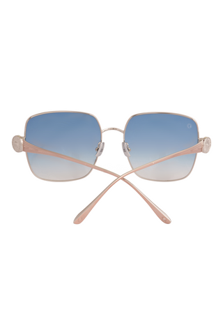 Shivan & Narresh Zoe Chrome sungalsses; Chrome frame; Blue colour; Men's sunglasses; Women sunglasses; Accessories; Eyewear
