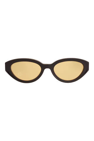 Shivan & Narresh Lola Midnight Amber Sunglasses; Black color; Yellow color;  Men's eyeglasses; Women's eyeglasses; Accessories; Eyewears;