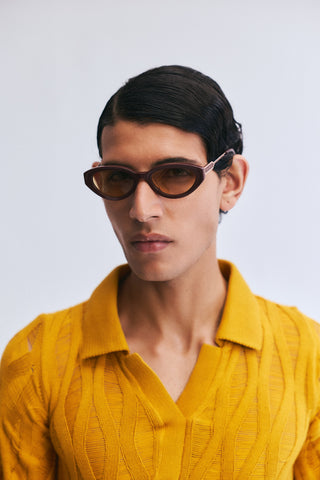 Shivan & Narresh Lola Burgundy Sunglasses; Burgundy color; Light wine eyeglasses; Men's eyeglasses; Women's eyeglasses; Accessories; Cat eye; Eyewears;