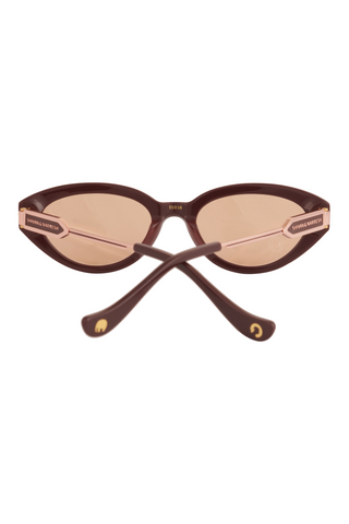 Shivan & Narresh Lola Burgundy Sunglasses; Burgundy color; Light wine eyeglasses; Men's eyeglasses; Women's eyeglasses; Accessories; Eyewears;
