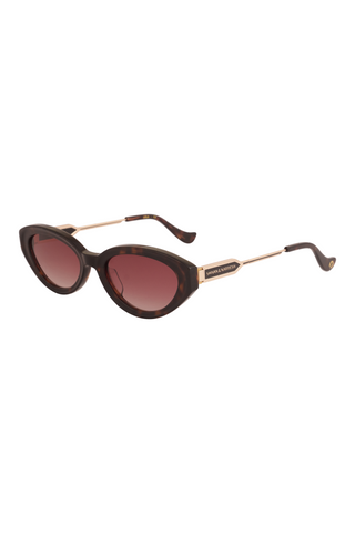 Shivan & Narresh Lola Tortoise shell Sunglasses; Brown color;  Men's eyeglasses; Women's eyeglasses; Accessories; Eyewears;
