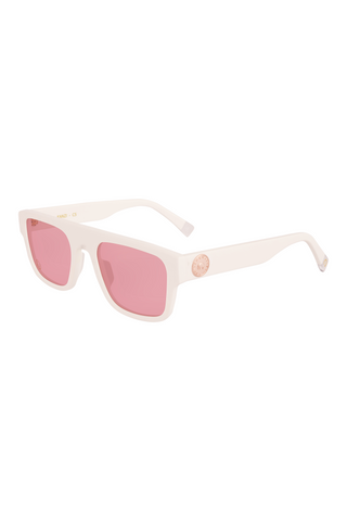 Shivan & Narresh Kanzi Soft Pearl Sunglasses; White color; Men's sunglasses; Women Sunglasses; Eyewear; Pink color