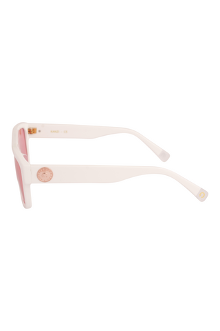 Shivan & Narresh Kanzi Soft Pearl Sunglasses; White color; Men's sunglasses; Women Sunglasses; Eyewear; Pink color