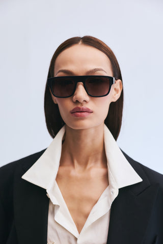 Shivan & Narresh Kanzi Midnight black Eyeglasses; Black eyeglasses; Eyewear; Eyeglasses; Men's Eyeglasses; Women Eyeglasses; Black colour; Grey colour