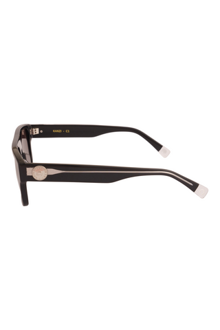 Shivan & Narresh Kanzi Midnight black Eyeglasses; Black eyeglasses; Eyewear; Eyeglasses; Men's Eyeglasses; Women Eyeglasses; Black colour; Grey colour