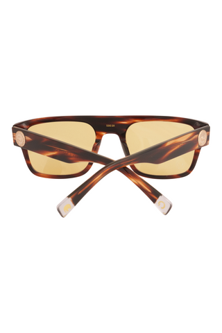 Shivan & Narresh Kanzi Walnut Marble Sunglasses; Brown color; Men's sunglasses; Women Sunglasses; Eyewear; Yellow color