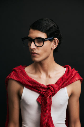 Shivan & Narresh Duma Black Eyeglasses; Black color; Men's eyeglasses; Women eyeglasses;  Eyewears; Optical lens; Black eyeglasses; 