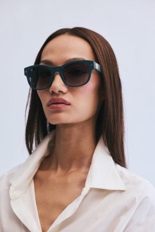 Shivan & Narresh Duma Jade Sunglasses; Green color; Men's sunglasses; Women Sunglasses; Eyewear; Grey color