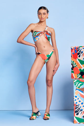 Légèrmash Knotted One-shoulder Bikini