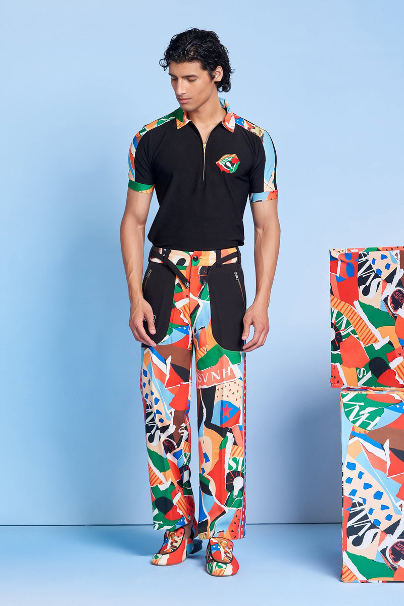 Légèrmash Trousers with Contrast Pockets