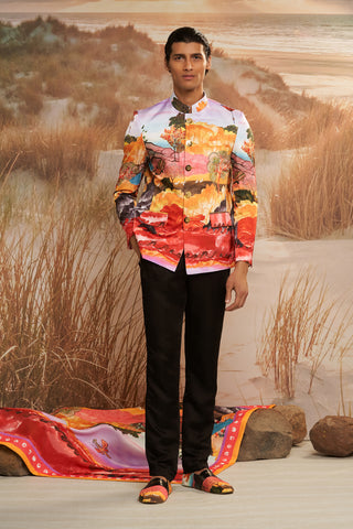Shivan & Narresh Solscape Celebration Jacket; Multicolor; Men's Ethnic Jacket; 
