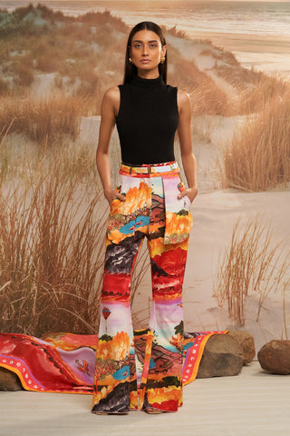 Shivan & Narresh Solscape Palazzos; Multicolor; Women Resort Trouser;