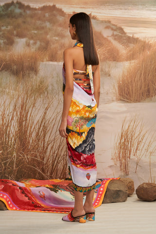 Shivan & Narresh Solscape Paneyo; Multicolor; Cover-up; Sarong; Women Swimwear 